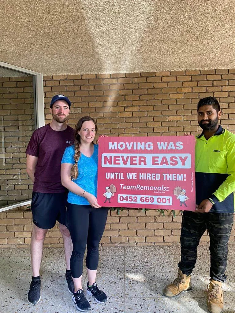 Customer sharing their house moving experience with Team Removals