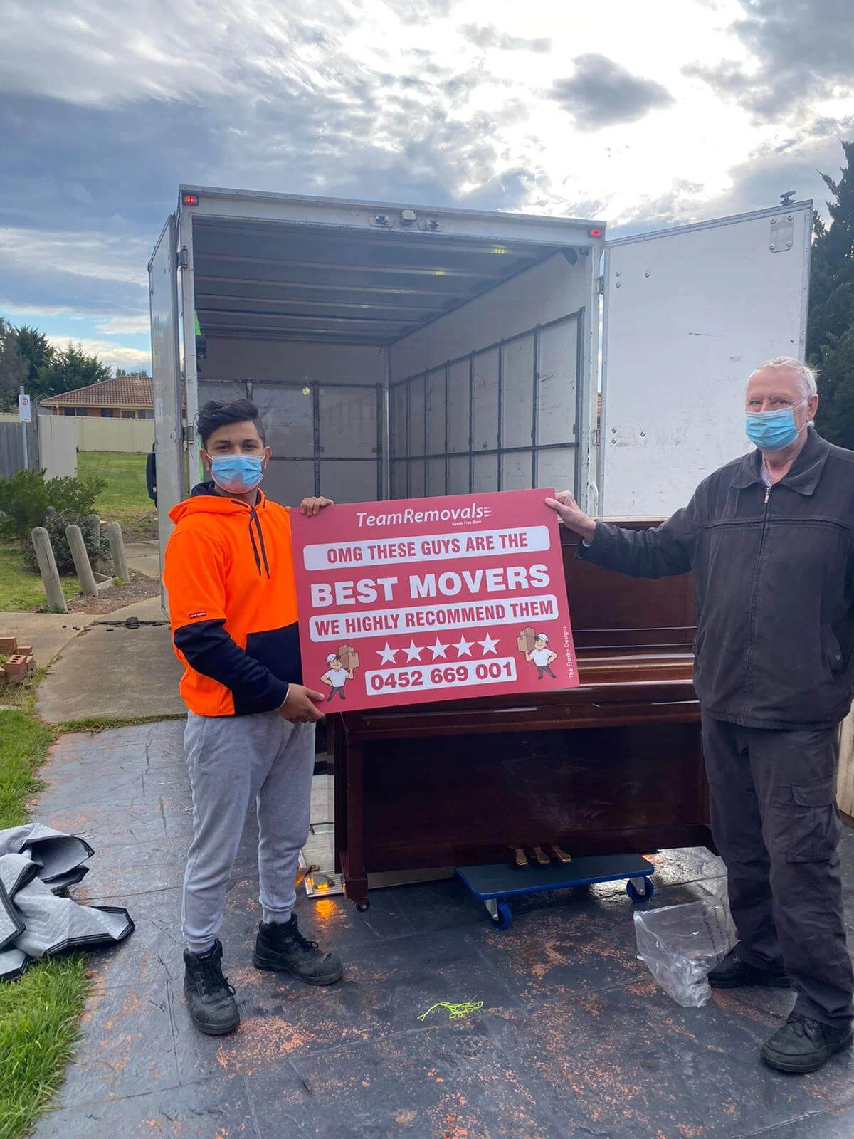 Customer recommending Team Removals packing and moving services