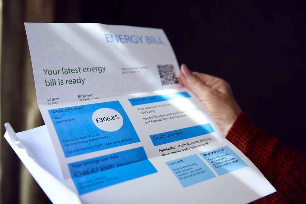 Energy bill for a Perth residence
