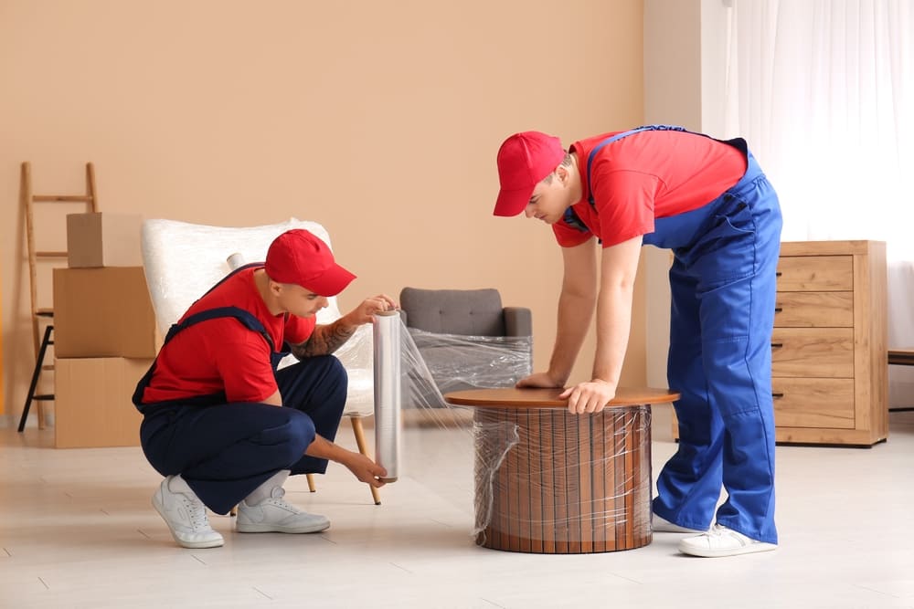 Removalists packing the Furniture