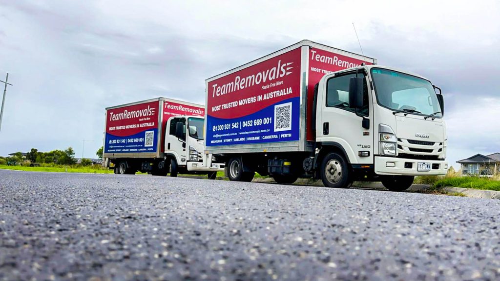 Team Removals Australia Trucks